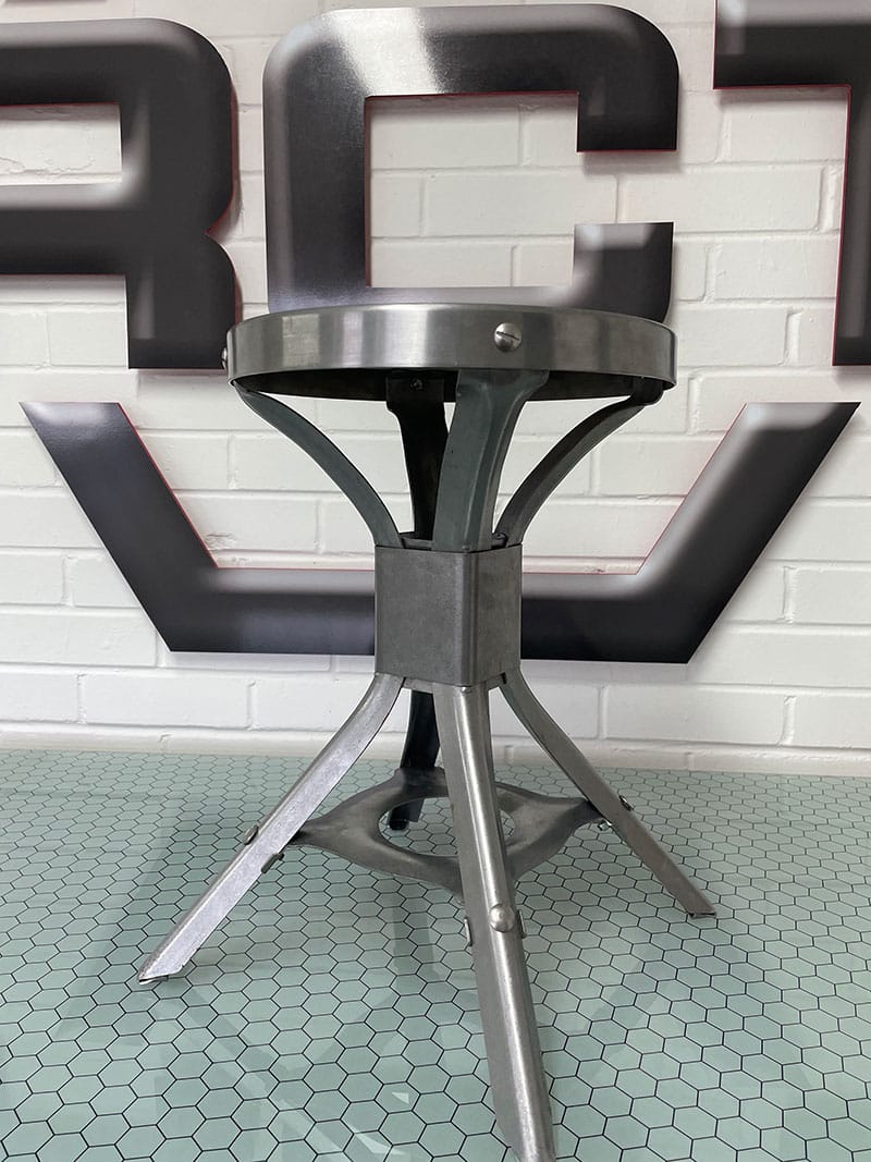 Vintage metal stool recreation