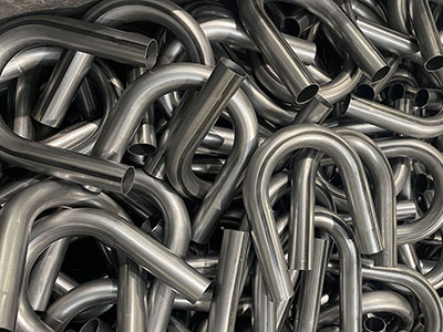 Bent metal tubes in U shape