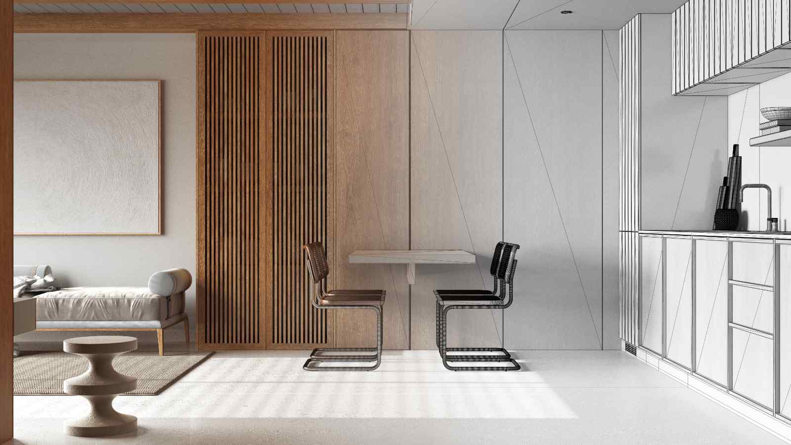 Minimalist Modern Contemporary Design with Tubular Furniture