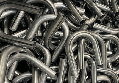 Bent metal tubes in U shape